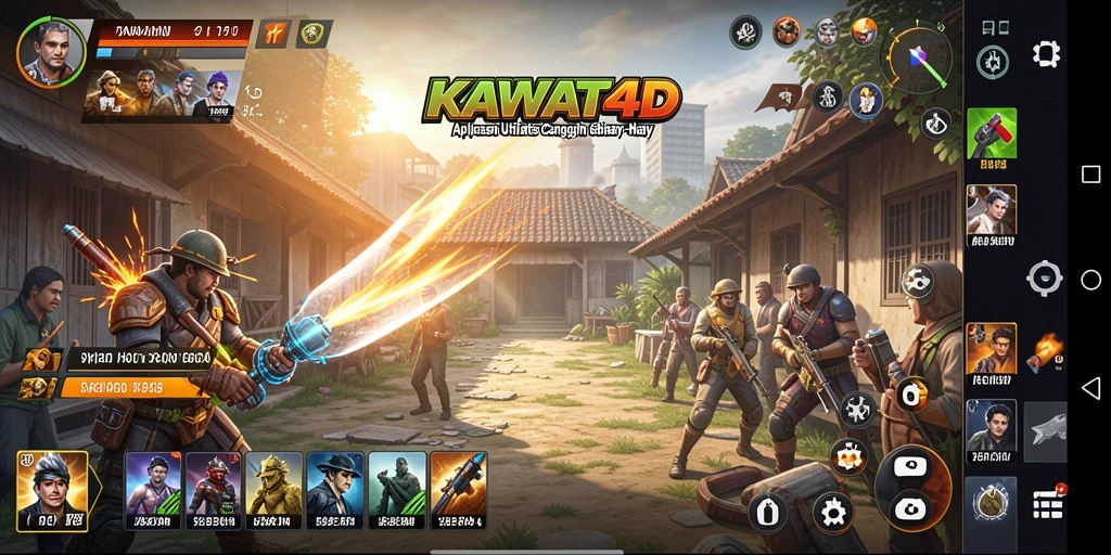 Tampilan antarmuka KAWAT4D yang intuitif dan menarik.