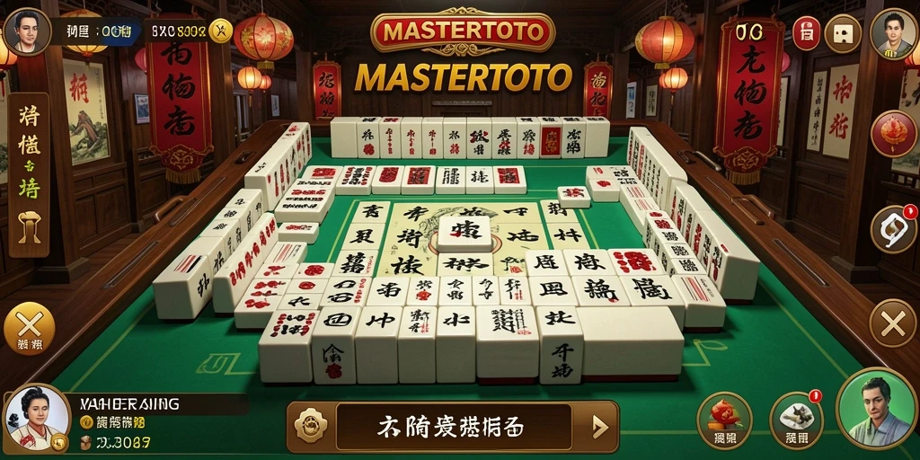 Screenshot MASTERTOTO menampilkan gameplay Mahjong yang menarik.