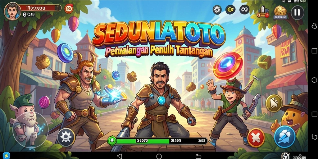 Tampilan gameplay SEDUNIATOTO yang mengasyikkan dan penuh aksi.