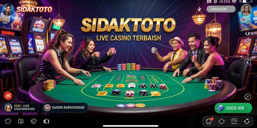 Tangkap momen seru di permainan Live Casino SIDAKTOTO.