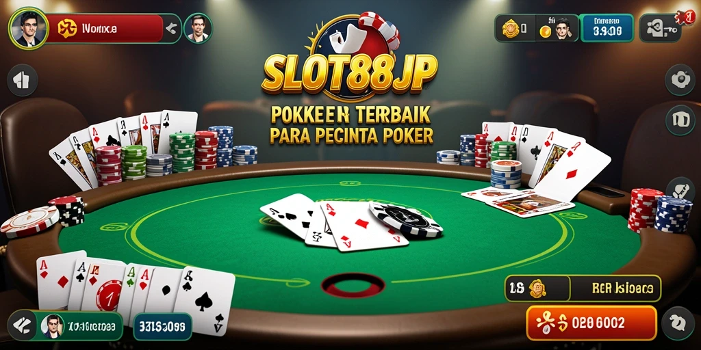 Tampilan gameplay SLOT88JP yang seru dan menarik dalam permainan Poker.